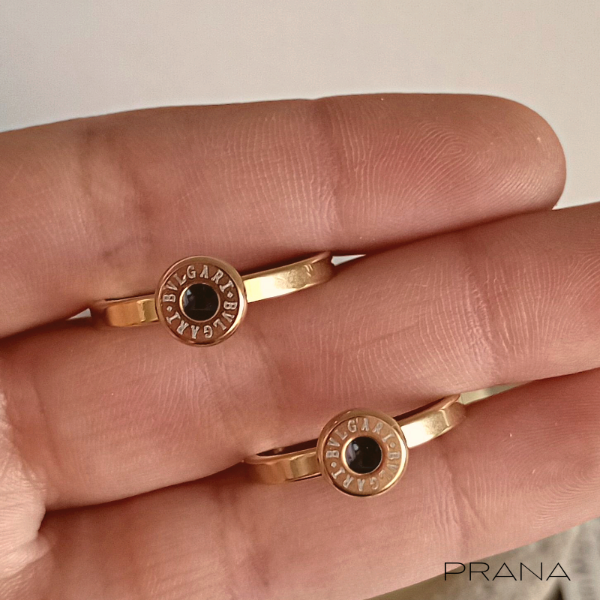 Producto - Anillo Bulgari Black N20 - Acero Dorado