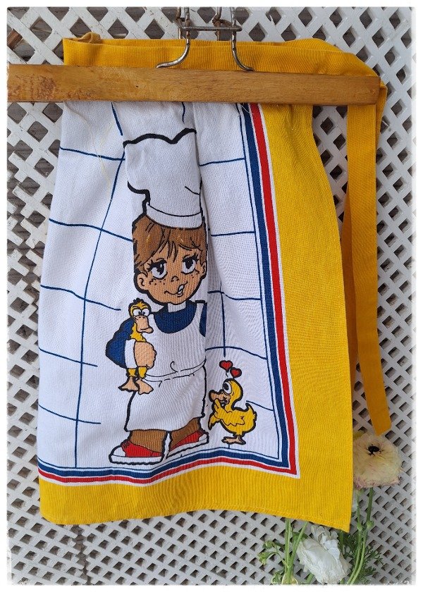 Producto - Delantal falda Amarillo diseño cocinero
