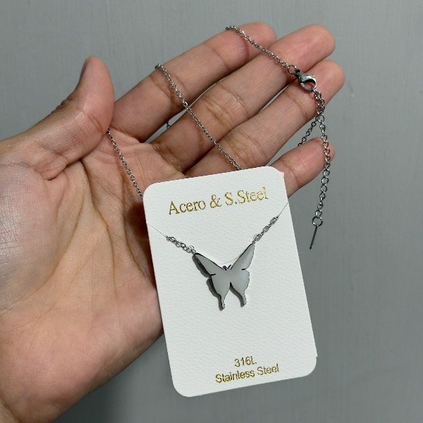 Producto - Collar forcet con dije de mariposa