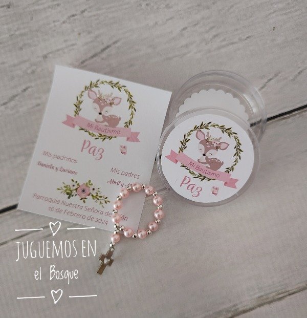 Producto - Pastillero acrilico con denario y estampita