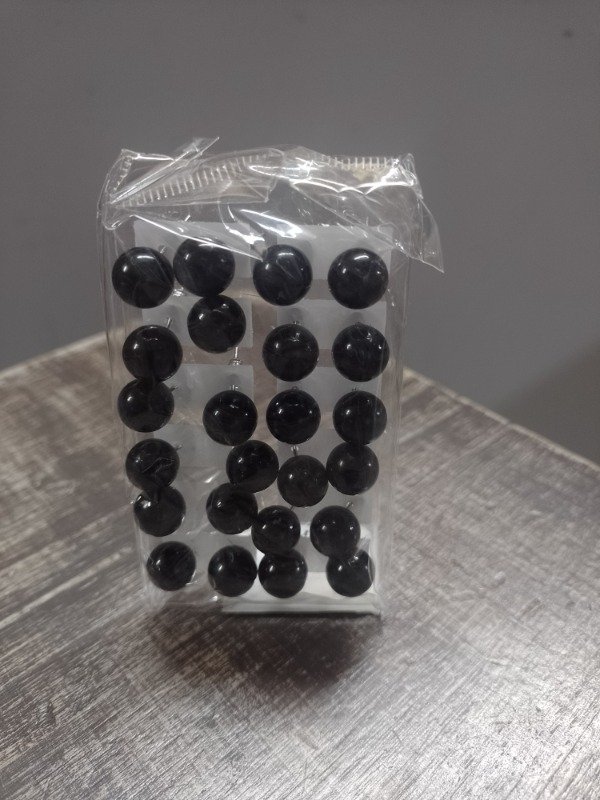 Producto - Aros perla negra x 12