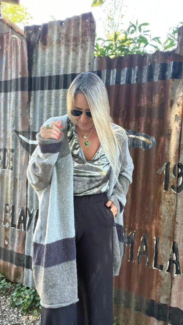 Producto - Saco mohair rayado