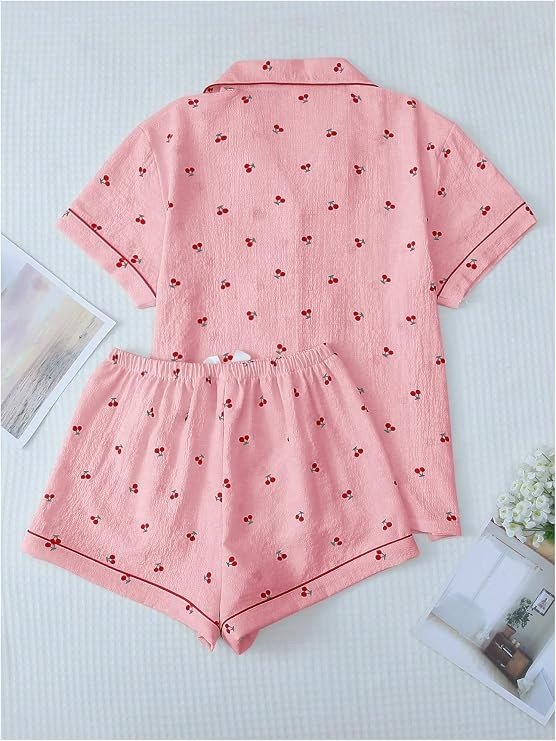 Producto - Conjunto de pijama de 2 piezas Cherry Pink - 2
