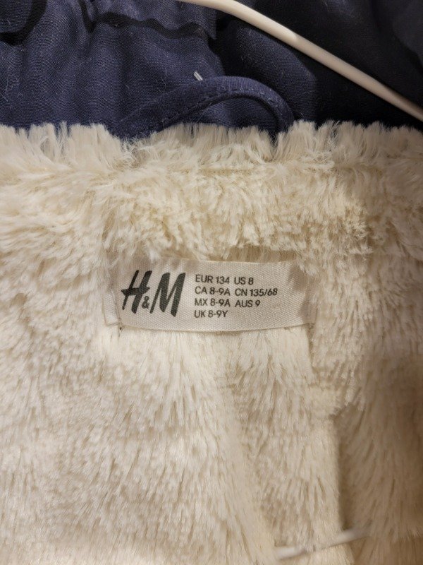 Producto - Parka HyM azul con piel adentro Talle 8/9 años - PRECIO: 55X - 4