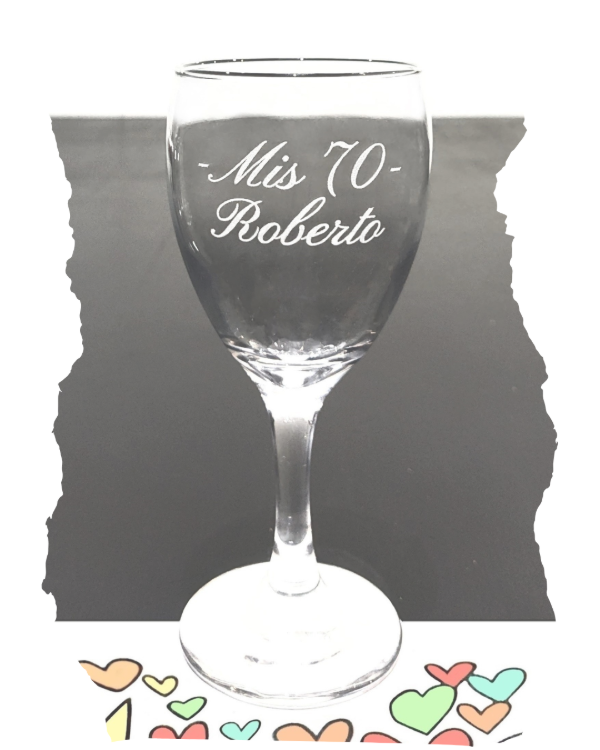 Producto - Copa de vino souvenirs 70 años X50