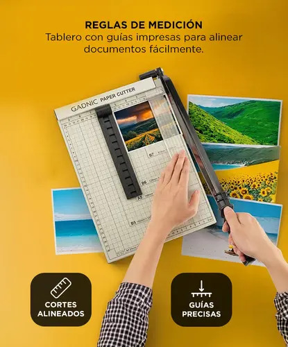 Producto - Guillotina Papel Palanca Corte Preciso Cuchilla Acero -Gadnic GPA4 (LIBRE006) - 3