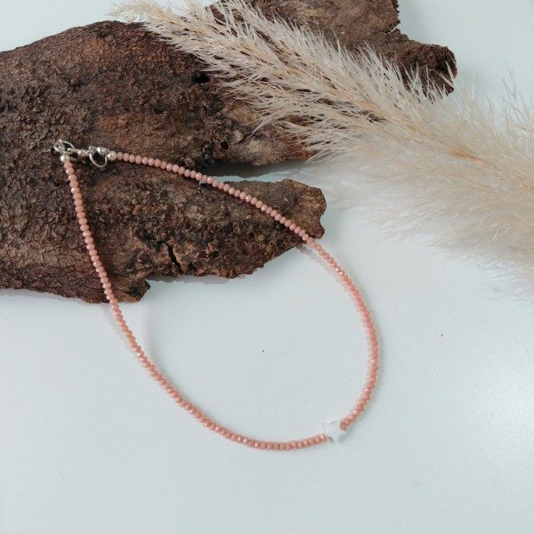 Producto - Collar Choker durazno