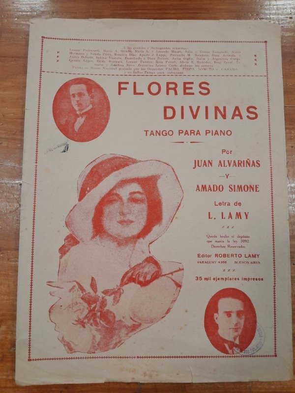 Producto - Flores divinas Tango Partitura - Alvariñas Simone