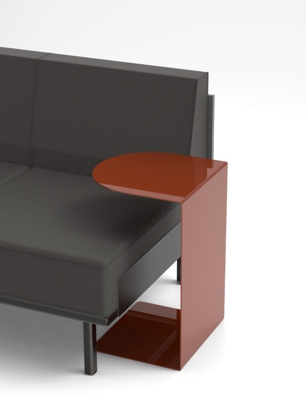 Producto - Mesa C - mesa de arrime metálica de apoyo - 0