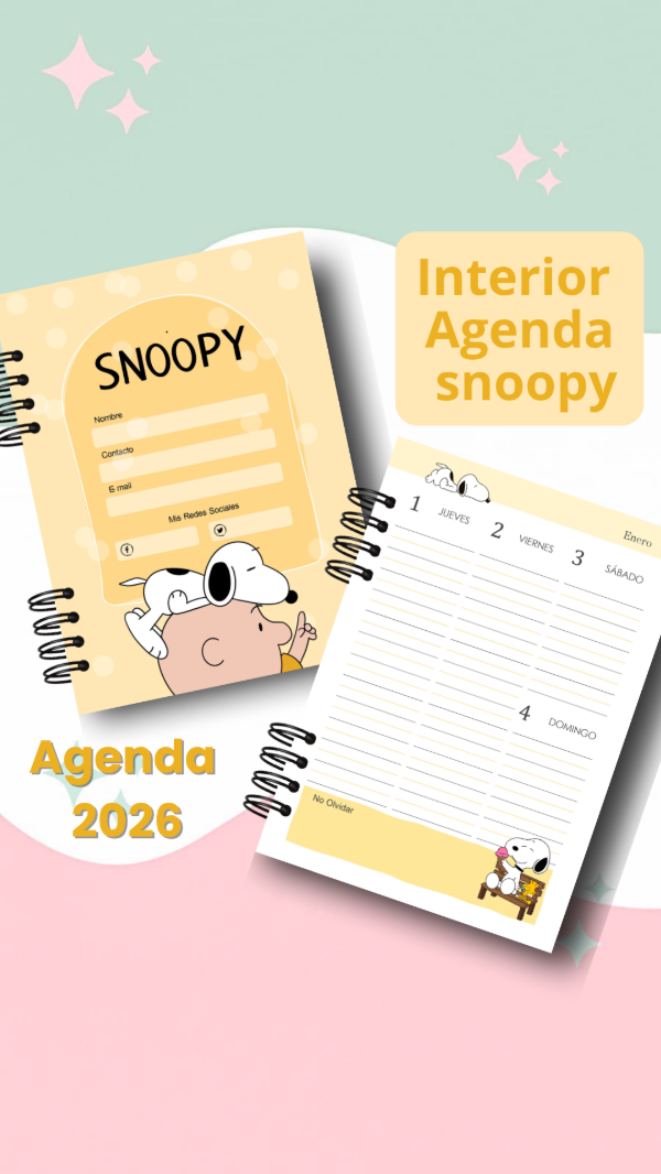 Producto - Agenda Snoopy 2026