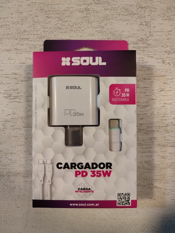 Producto - CARGADOR SOUL 35W PDC CON CABLE C/C - 1