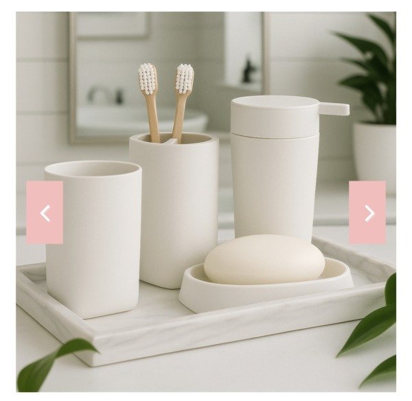 Producto - Set de baño 4 piezas PVC