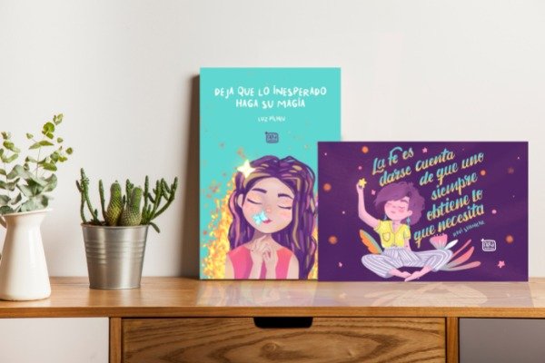 Producto - Chapa decorativa impresa con adhesivo 20 cm x 30 cm. La Magia de lo inesperado