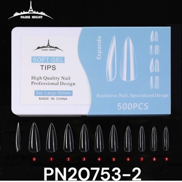 Producto - X500 TIPS ESTILETO LARGO PARIS NIGHT