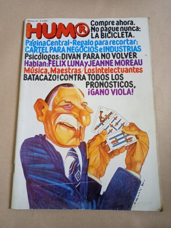 Producto - Revista Humor #43 Ganó Viola Félix Luna Moreau - Septiembre 1980