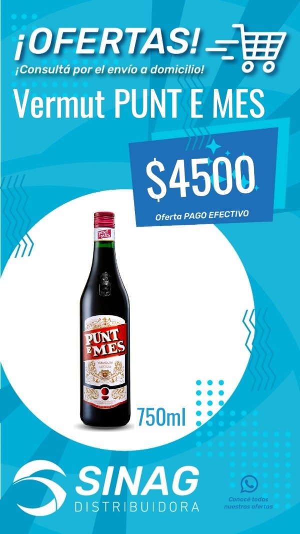 Producto - Vermut PUNT E MES 750ml
