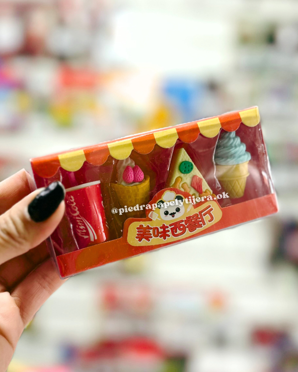 Producto - Goma fast food x4