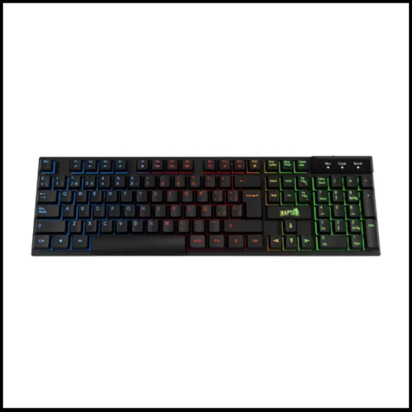 Producto - TECLADO RAPTOR MEMBARNA 104 TECLAS