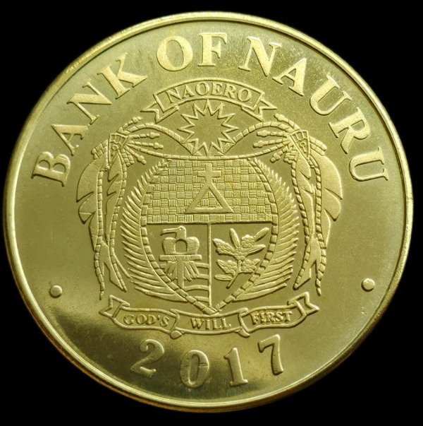 Producto - República de Nauru 5 Dollars 2017 Buque Admiral Hipper (alemán) Unc - 2