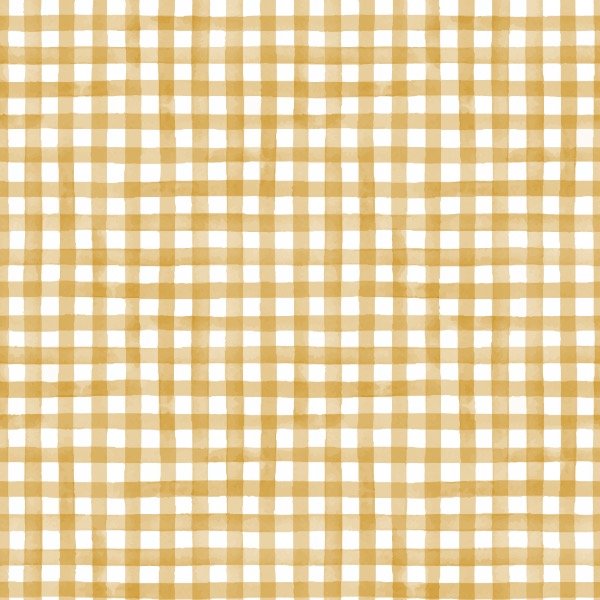 Producto - OUTLET Cordura - Cuadrillé acuarela mostaza 82cm