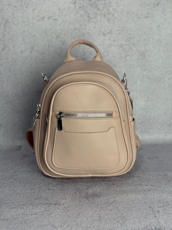 Producto - MOCHILA ECOCUERO NUDE IMPORTADA