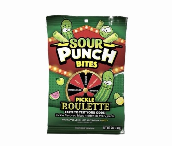 Producto - Sour punch bites pickle roulette 140gr