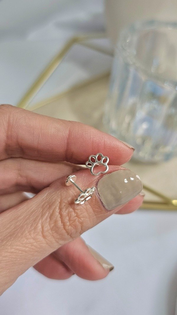 Producto - Abridor huellita calada 7mm. Plata