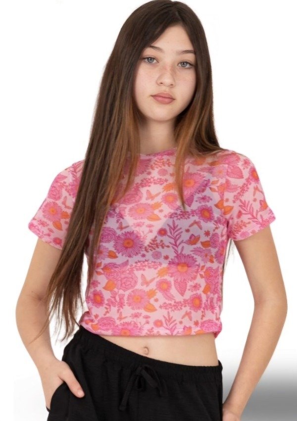 Producto - Remera microtul flores