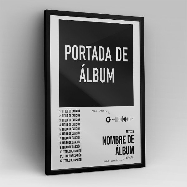 Producto - Cuadro Álbum Personalizado con Artista a elección