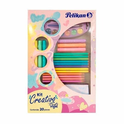Producto - SET DE ARTE CREATIVO PASTEL CAJA X20 PELIKAN