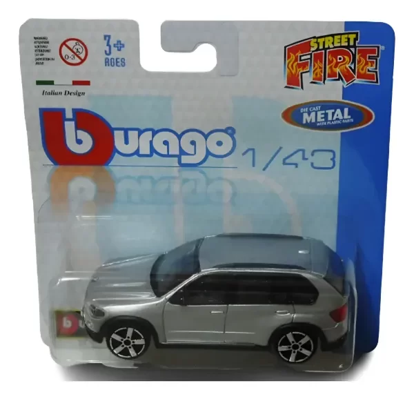 Producto - Bburago Street Fire Italian Design Gris Bmw X5 1/43