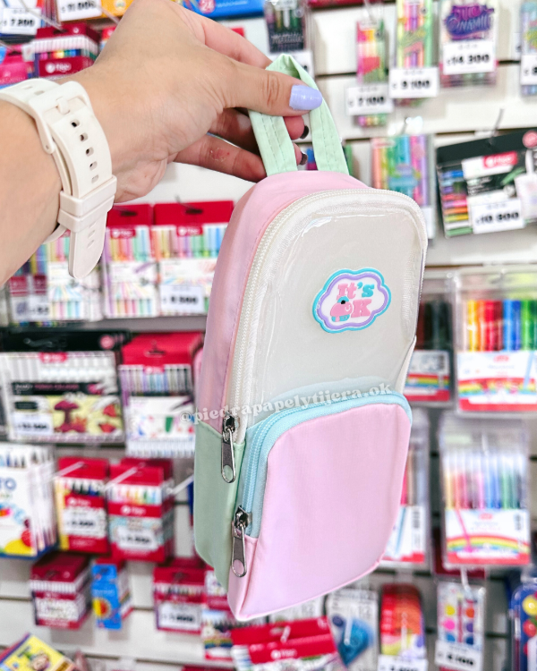 Producto - Cartuchera mochila vertical rexon