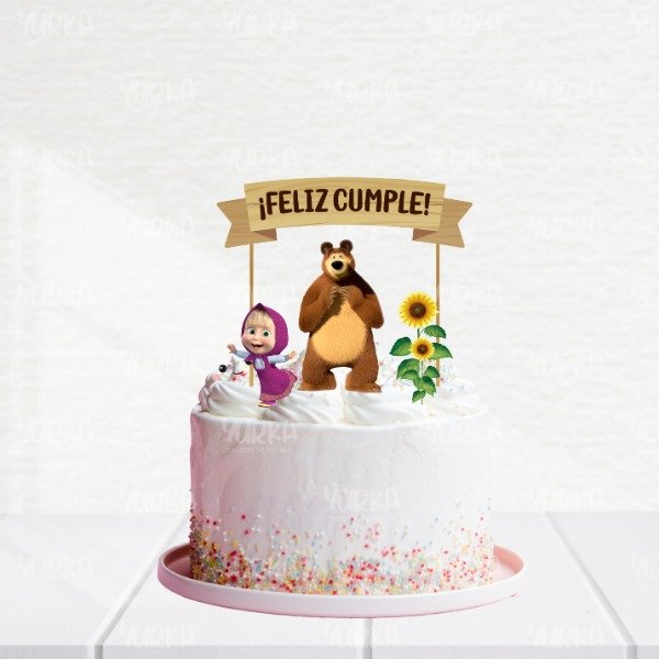 Producto - Adorno de torta Masha y el oso
