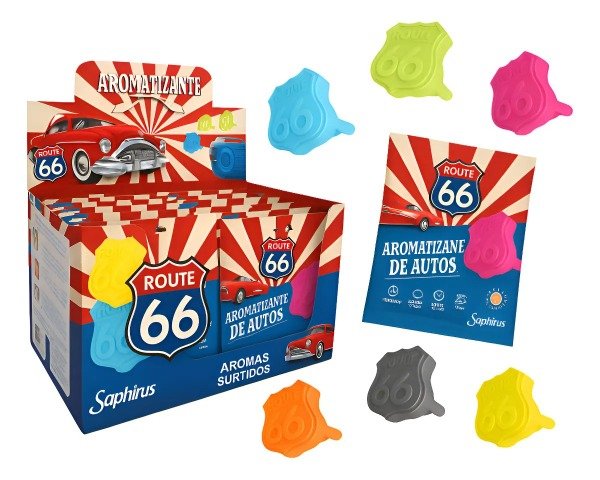 Producto - CAJA X 24 SOBRES SURTIDOS AROMATIZANTES ROUTE 66 DE SAPHIRUS R66