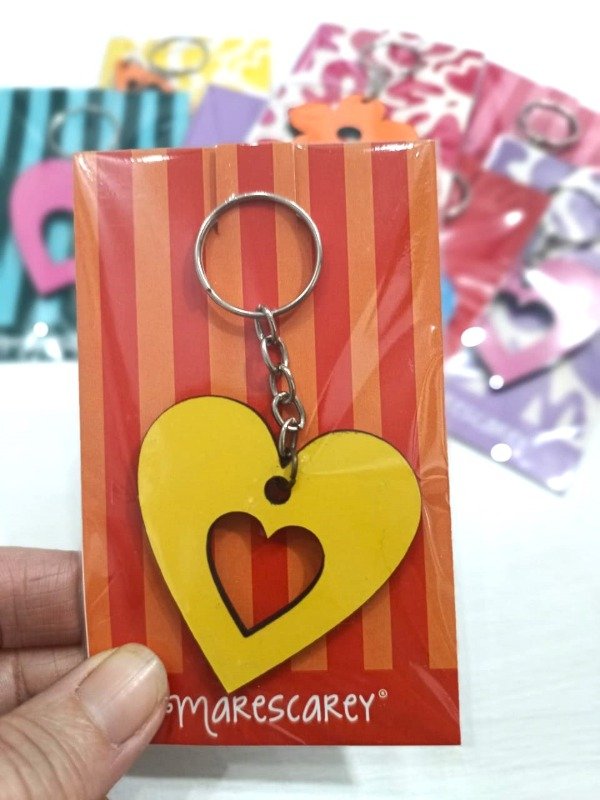 Producto - Llavero Corazón calado / Amarelo limón - 1