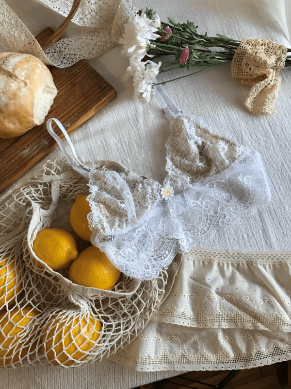 Producto - Top Azahar blanco forrado