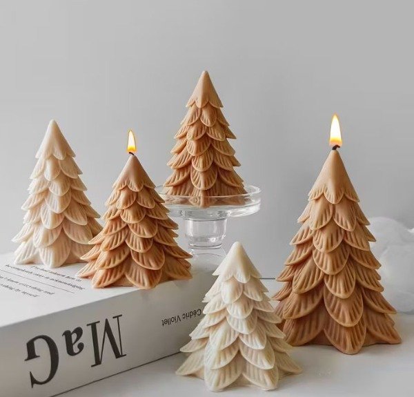 Producto - Molde árbol pino navideño hojas