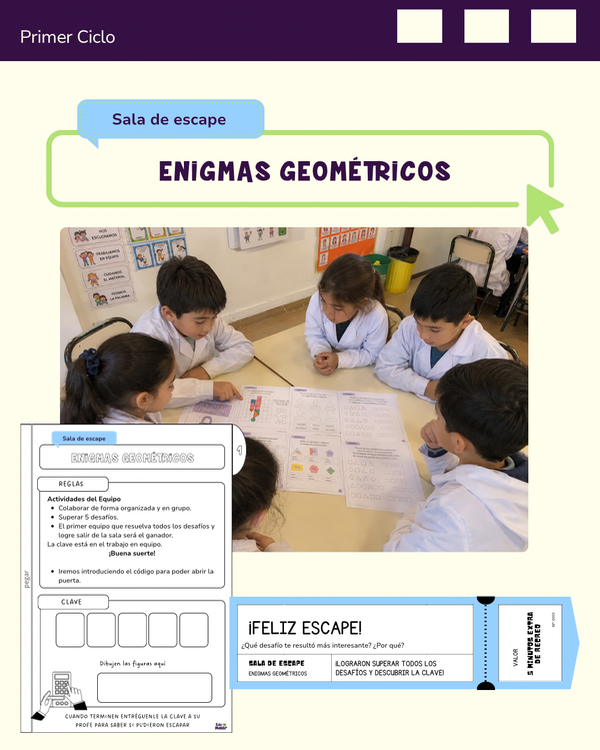 Producto - SALA DE ESCAPE: ENIGMAS GEOMÉTRICOS