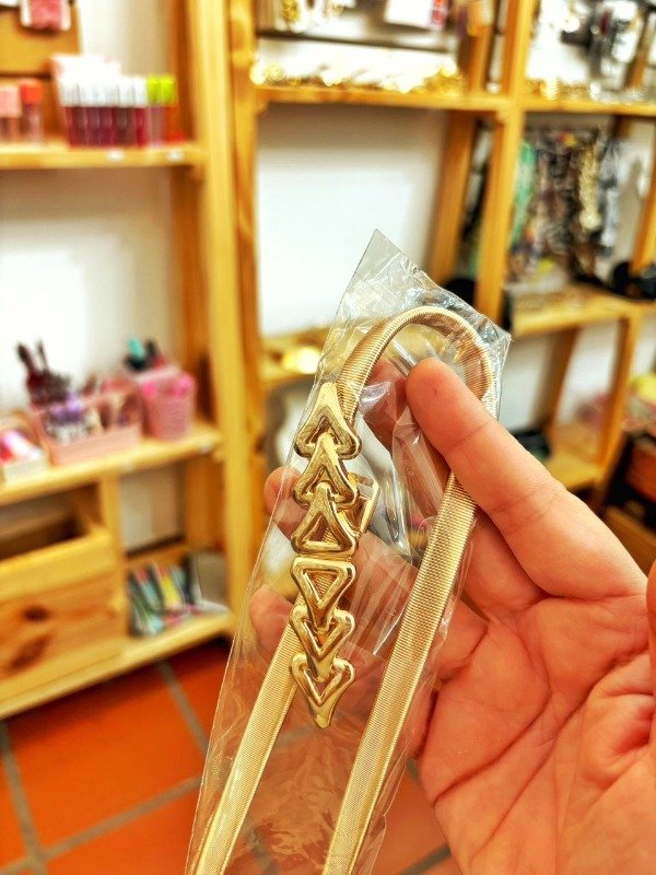 Producto - Cinto elastico dorado modelo 3