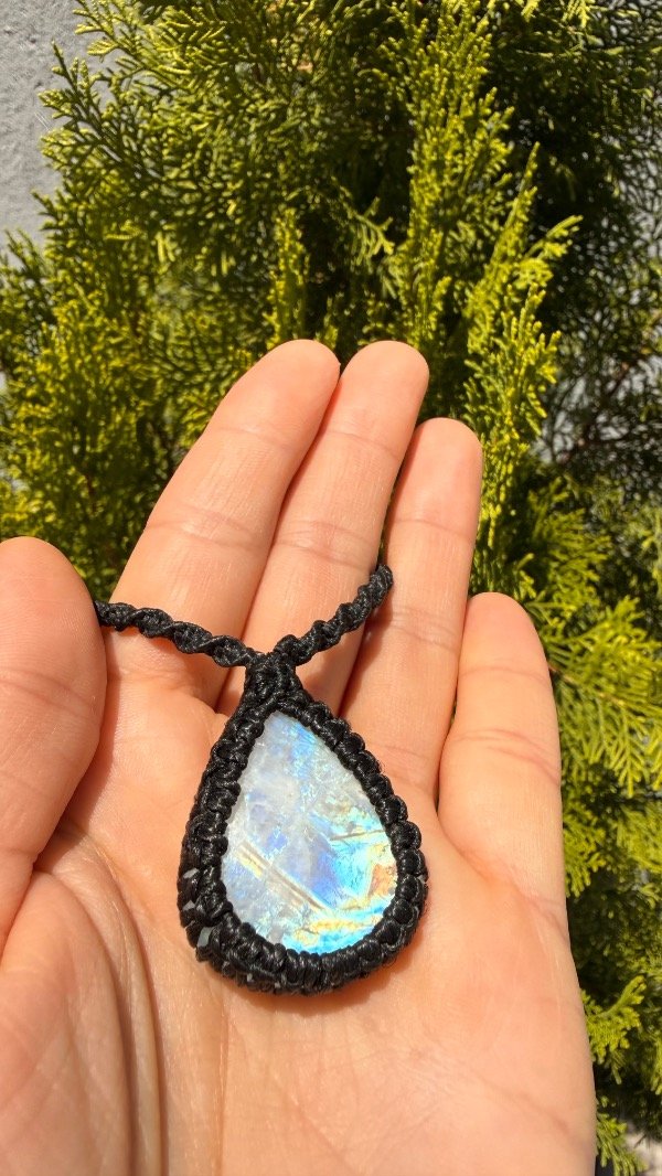 Producto - Collar Amuleto Piedra de la Luna - Fluir