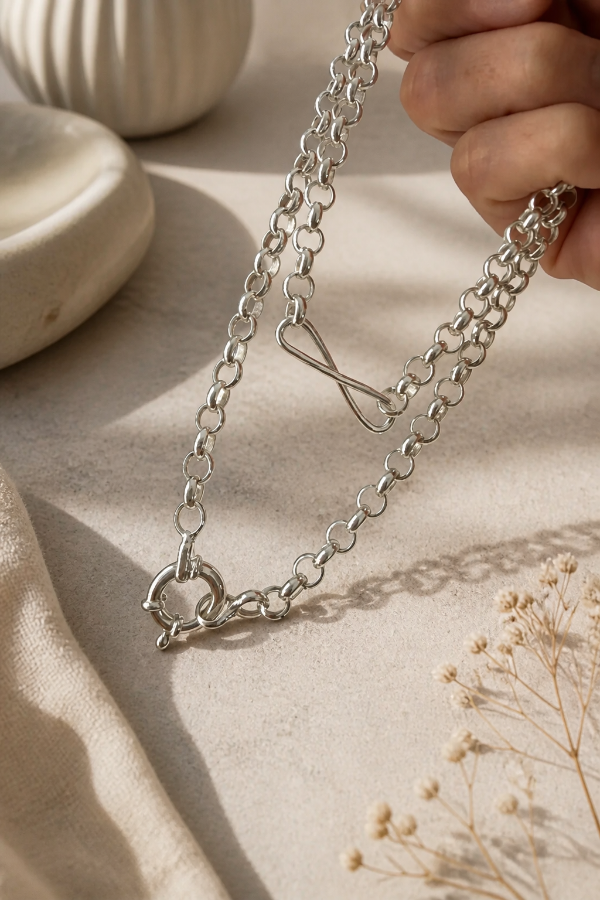 Producto - Cadena Rolo con Infinito - 0