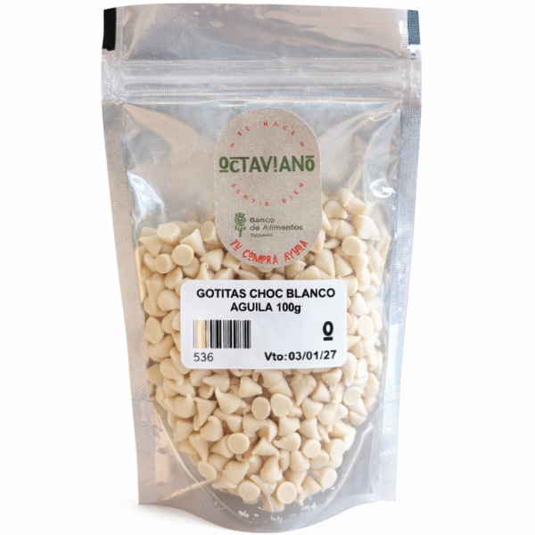 Producto - GOTITAS DE CHOCLATE BLANCO 100gr