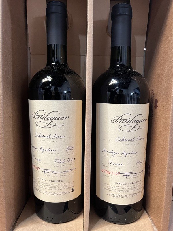Producto - Budeguer Partidas Limitadas Cabernet Franc - Caja de 2 botellas
