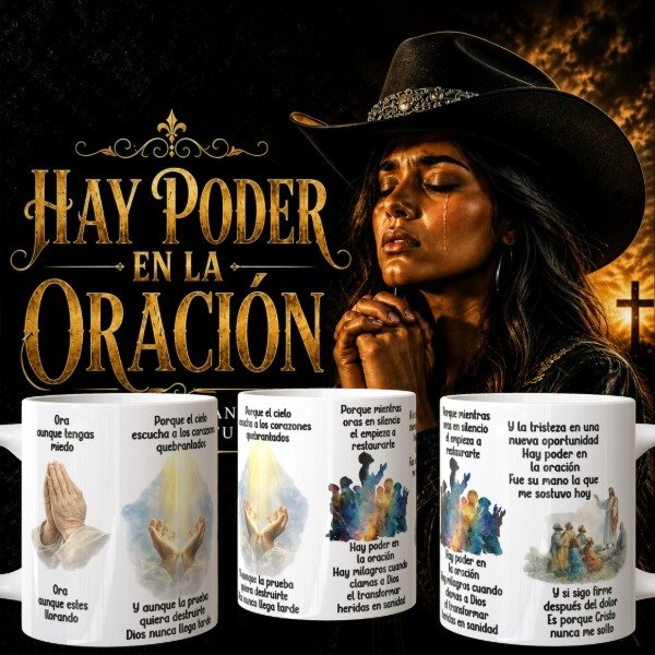 Producto - Plantillas para tazas de HAY PODER EN LA ORACIÓN