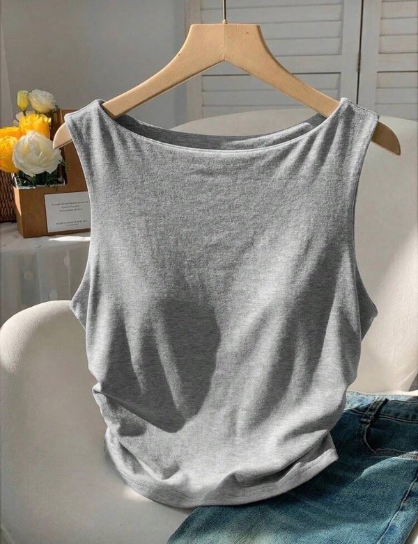 Producto - Musculosa SHEIN push up gris - 0