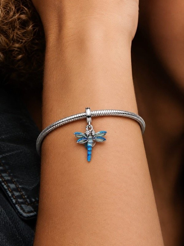 Producto - Dije Pandora Libélula Azul - 1