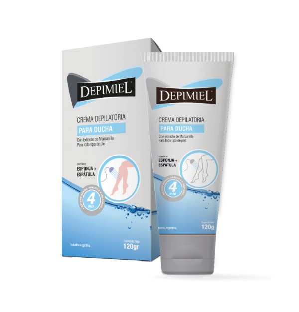 Producto - CREMA DEPILATORIA CON MANZANILLA PARA DUCHA 120 grs