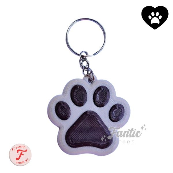 Producto - LLAVERO PATITA BEIGE CON CHOCOLATE