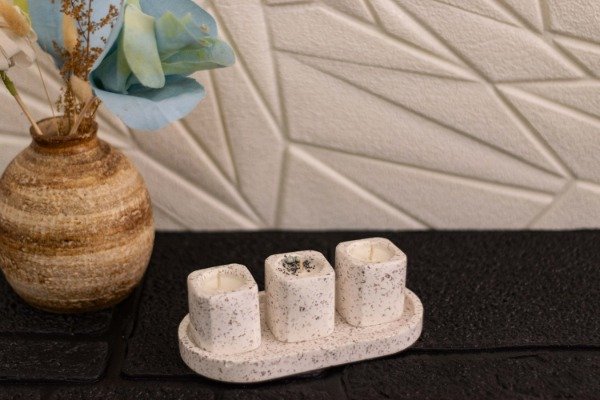 Producto - Bok de Tres Piezas de Piedra de Granito Rosa