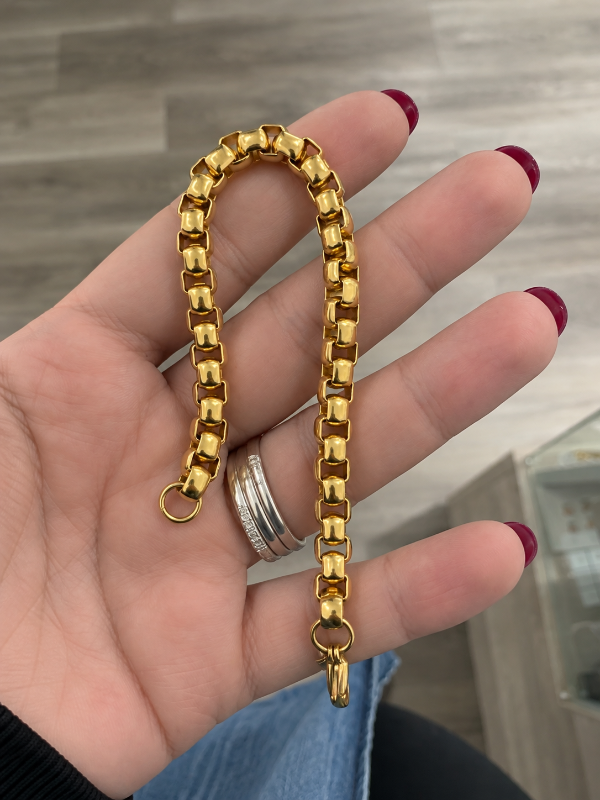 Producto - Pulsera 017 acero dorado